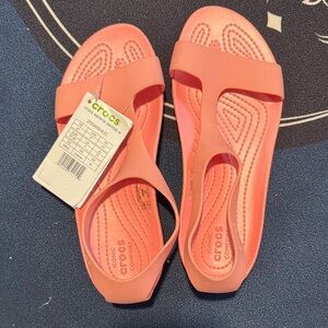 CROCS Coral Serena Sandals NWT
